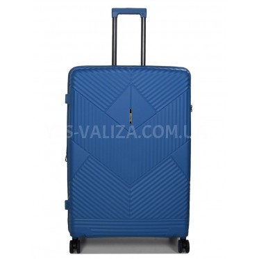 Валіза велика L поліпропілен синя 77х53х30(+5)см/114л/5кг/Airtex 639