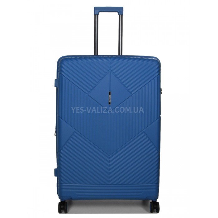 Валіза велика L поліпропілен синя 77х53х30(+5)см/114л/5кг/Airtex 639, фото 1