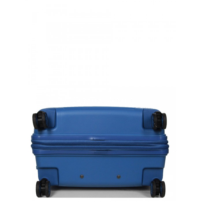 Чемодан средний M полипропилен синий 67х46х26(+5)см/77л/4кг/Airtex 639, фото 7
