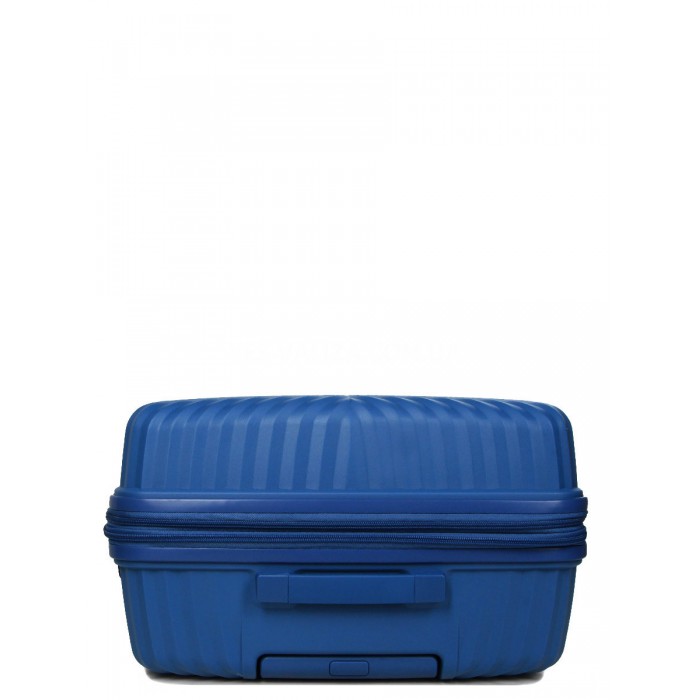 Валіза середня M поліпропілен синя 67х46х26(+5)см/77л/4кг/Airtex 639, фото 6