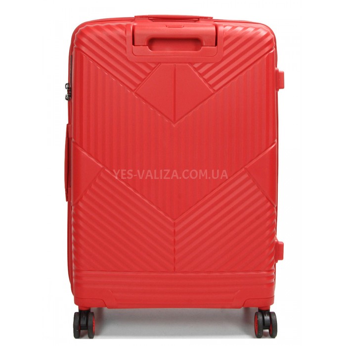 Чемодан средний M полипропилен красный 67х46х26+5см/77л/4кг/Airtex 639, фото 3