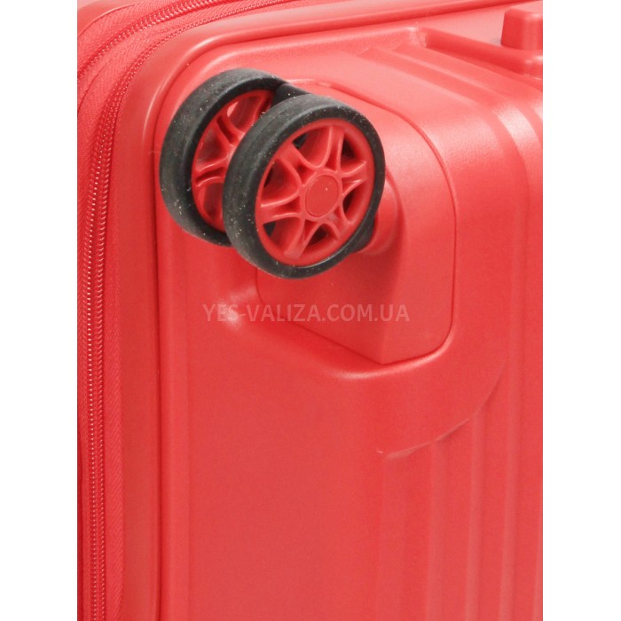Валіза середня M поліпропілен червона 67х46х26+5см/77л/4кг/Airtex 639, фото 9