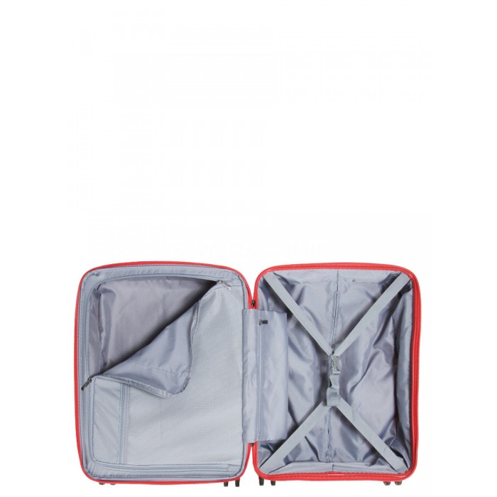 Валіза ручна поклажа поліпропілен червона 55х40х20+5/44л/3кг/Airtex639, фото 10