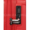 Чемодан ручная кладь полипропилен красный 55х40х20+5/44л/3кг/Airtex639, фото 18