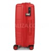 Чемодан ручная кладь полипропилен красный 55х40х20+5/44л/3кг/Airtex639, фото 14