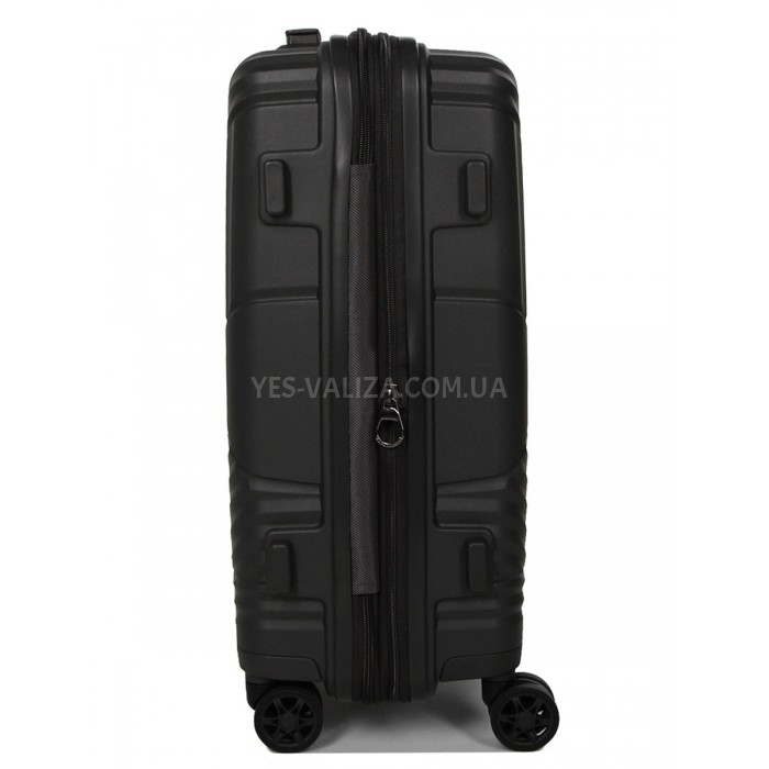 Валіза ручна поклажа S поліпропілен сіра 55х40х20+5/44л/3кг/Airtex 639, фото 5