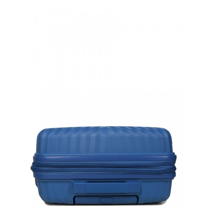 Чемодан ручная кладь S полипропилен синий 55х40х20+5/44л/3кг/Airtex639, фото 6