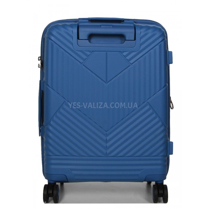 Валіза ручна поклажа S поліпропілен синя 55х40х20+5/44л/3кг/Airtex 639, фото 3