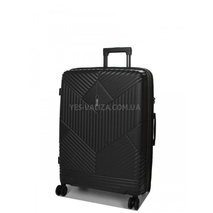 Чемодан средний M полипропилен серый 67х46х26(+5)см/77л/4кг/Airtex 639, фото 2