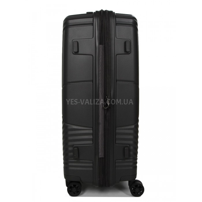 Валіза середня M поліпропілен сіра 67х46х26(+5)см/77л/4кг/Airtex 639, фото 5