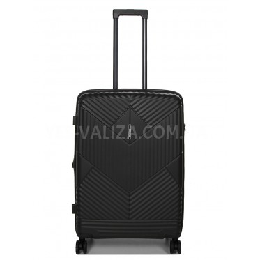 Валіза середня M поліпропілен сіра 67х46х26(+5)см/77л/4кг/Airtex 639