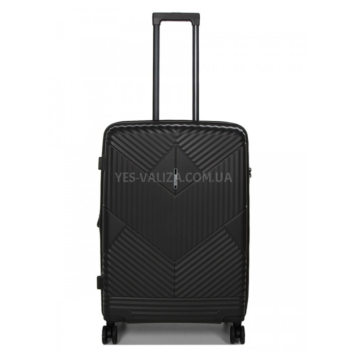 Валіза середня M поліпропілен сіра 67х46х26(+5)см/77л/4кг/Airtex 639, фото 1