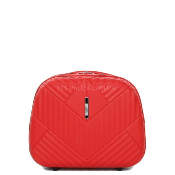 Кейс(ручна поклажа) поліпропілен червоний 37х31х17/15л/1.1кг/Airtex 639, фото 2