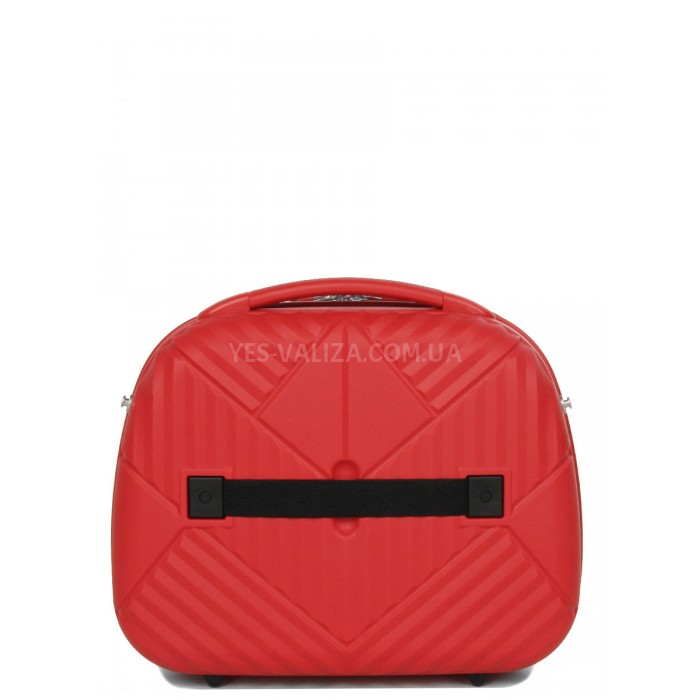 Кейс(ручна поклажа) поліпропілен червоний 37х31х17/15л/1.1кг/Airtex 639, фото 3