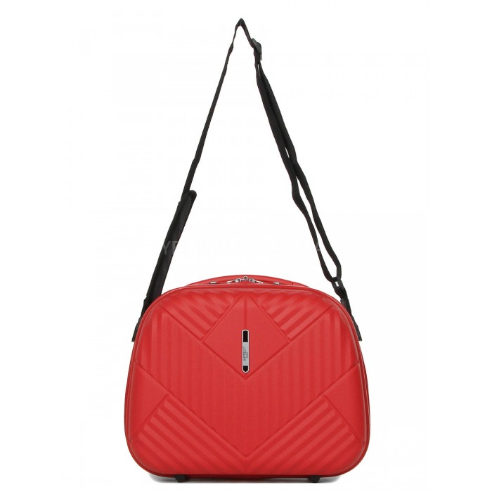 Кейс(ручная кладь) полипропилен красный 37х31х17/15л/1.1кг/Airtex 639, фото 8