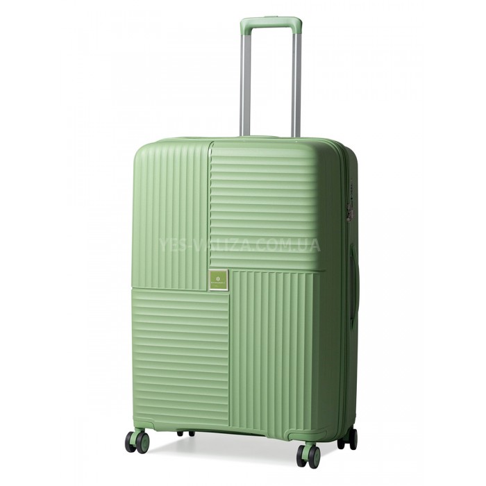 Чемодан большой L полипропилен зел 76х52х31(+5)см/125л/4.6кг/Snowball, фото 1
