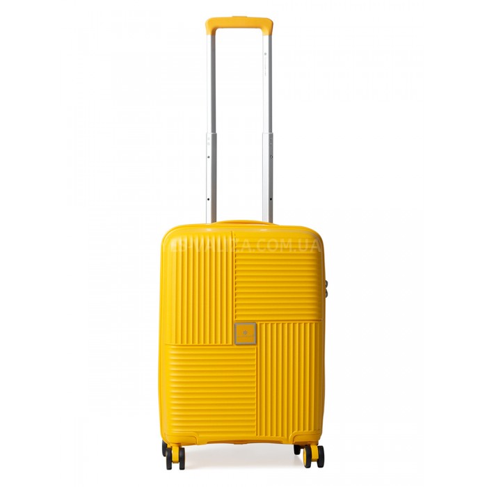 Валіза ручна поклажа S поліпропілен жовта 55х36х20см/35л/2.7кг/Snowbal, фото 2