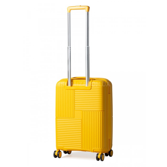 Валіза ручна поклажа S поліпропілен жовта 55х36х20см/35л/2.7кг/Snowbal, фото 3