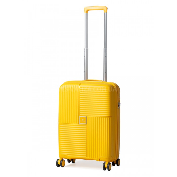 Чемодан ручная кладь полипропилен жёлтый 55х36х20см/35л/2.7кг/Snowball, фото 1