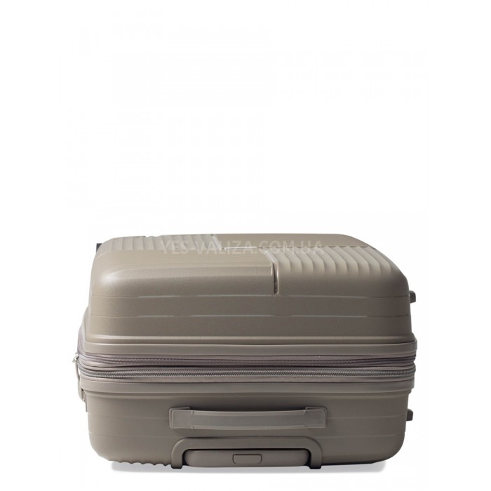 Чемодан средний M полипропилен шампань 66х46х27+5см/84л/3.7кг/Snowball, фото 7