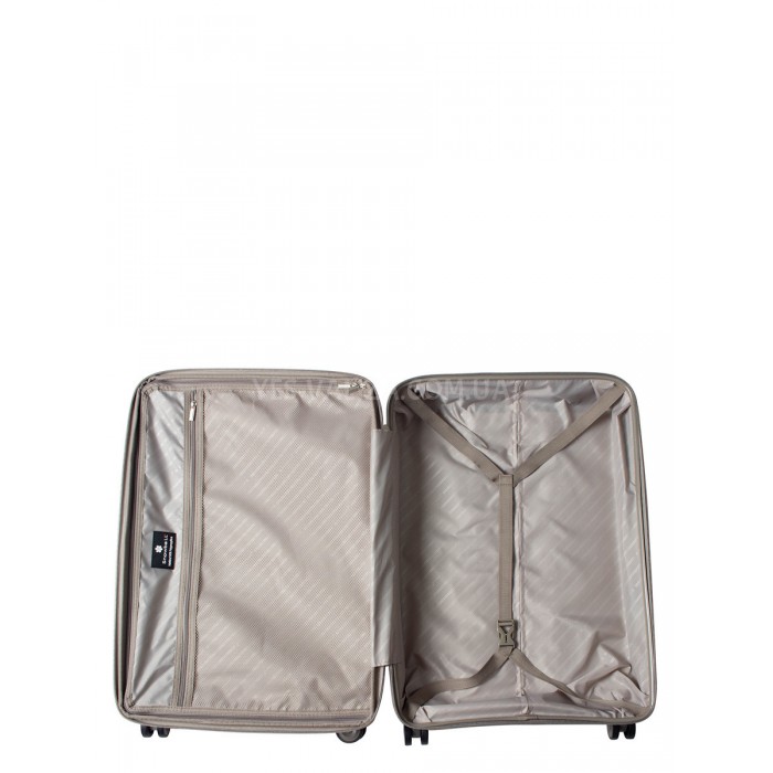 Чемодан средний M полипропилен шампань 66х46х27+5см/84л/3.7кг/Snowball, фото 10