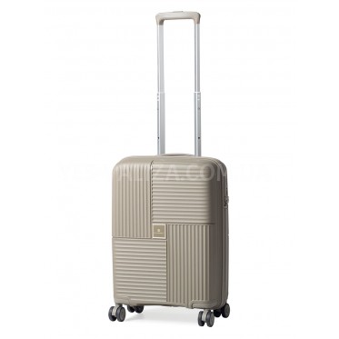 Валіза ручна поклажа поліпропілен шампань 55х36х20см/35л/2.7кг/Snowbal