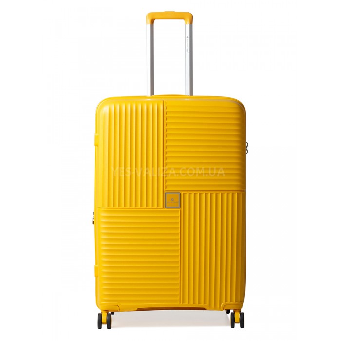 Валіза велика L поліпропілен жовта 76х52х31(+5)см/125л/4.6кг/Snowball, фото 2