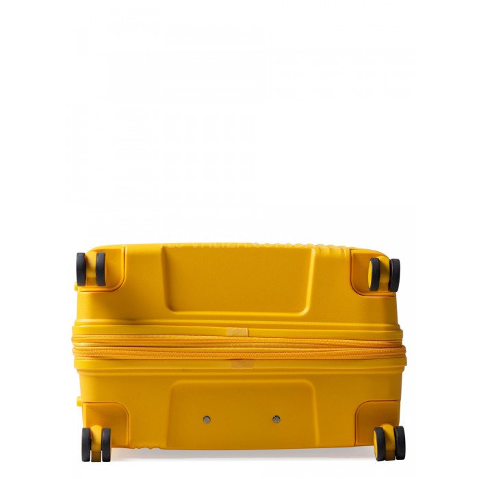 Чемодан большой L полипропилен жёлтый 76х52х31+5см/125л/4.6кг/Snowball, фото 8