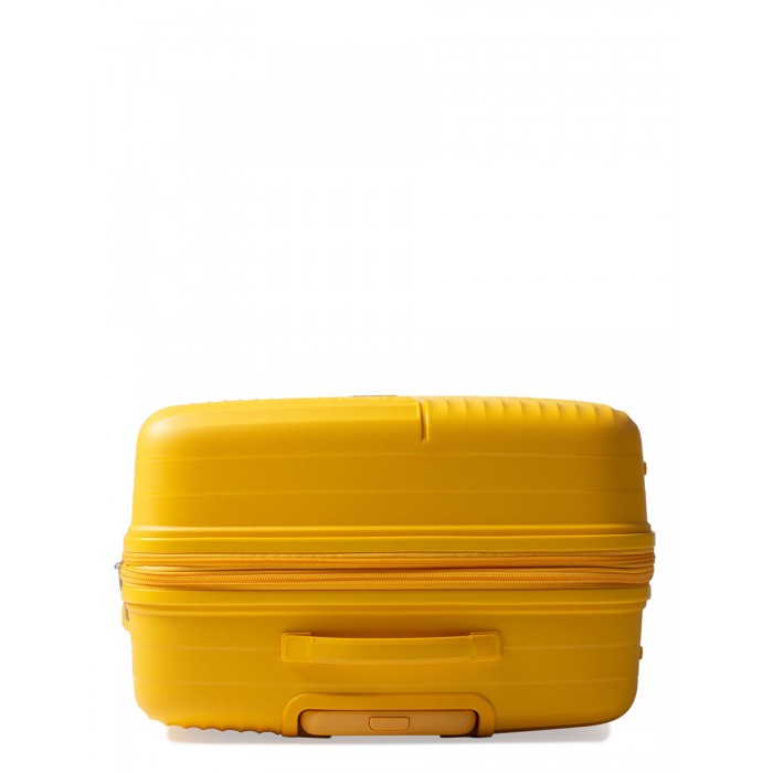Чемодан большой L полипропилен жёлтый 76х52х31+5см/125л/4.6кг/Snowball, фото 7