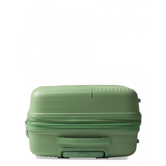 Чемодан средний M полипропилен зелёный 66х46х27+5см/84л/3.7кг/Snowball, фото 7