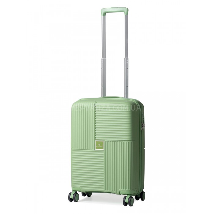 Чемодан ручная кладь полипропилен зелёный 55х36х20см/35л/2.7кг/Snowbal, фото 1