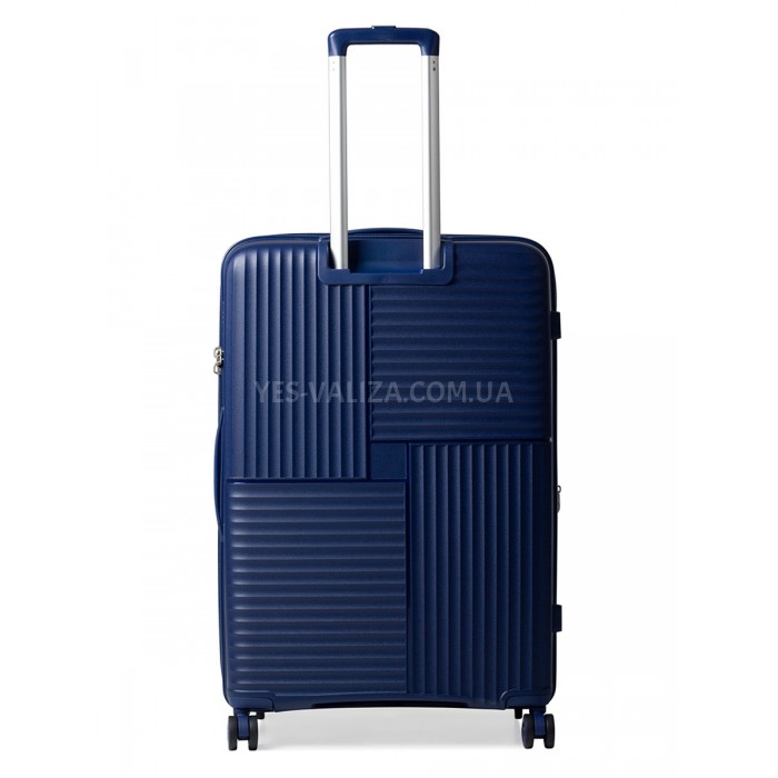 Чемодан большой L полипропилен синий 76х52х31+5см/125л/4.6кг/Snowball, фото 3