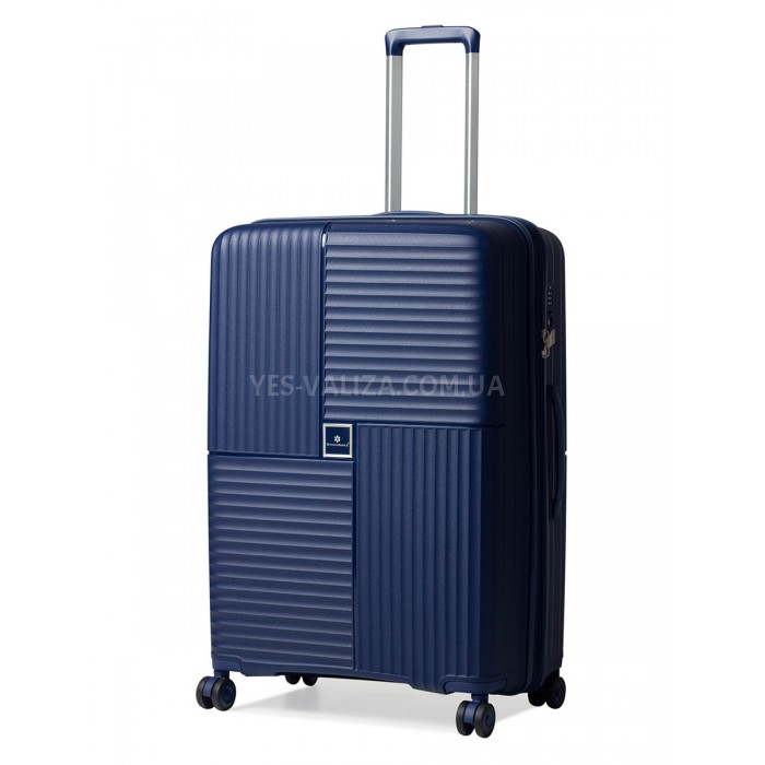 Валіза велика L поліпропілен синя 76х52х31(+5)см/125л/4.6кг/Snowball, фото 1