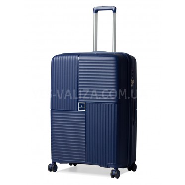 Чемодан большой L полипропилен синий 76х52х31+5см/125л/4.6кг/Snowball