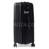 Валіза середня M поліпропілен чорна 66х46х27(+5)см/84л/3.7кг/Snowball, фото 16