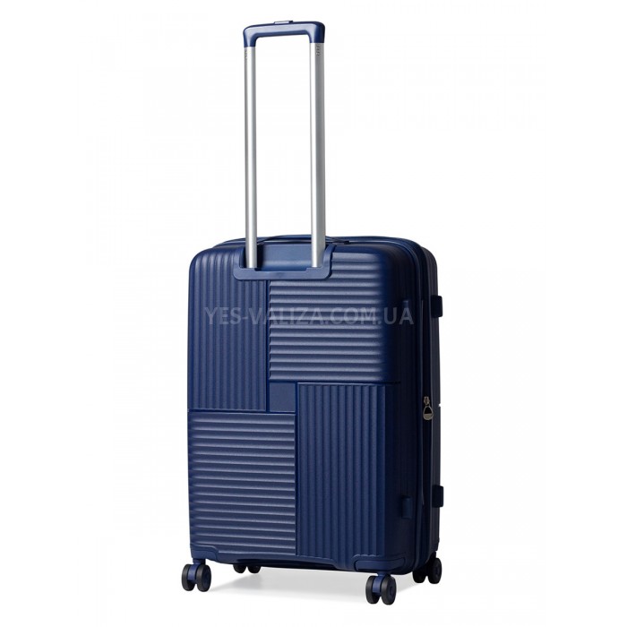 Чемодан средний M полипропилен синий 66х46х27(+5)см/84л/3.7кг/Snowball, фото 3