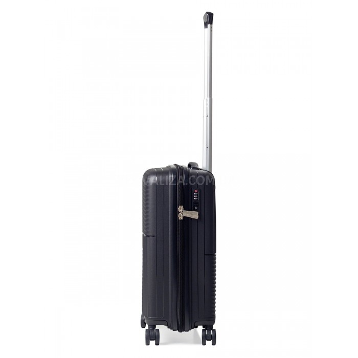 Валіза ручна поклажа S поліпропілен чорна 55х36х20см/35л/2.7кг/Snowbal, фото 4