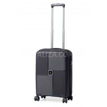 Чемодан ручная кладь полипропилен чёрный 55х36х20см/35л/2.7кг/Snowball