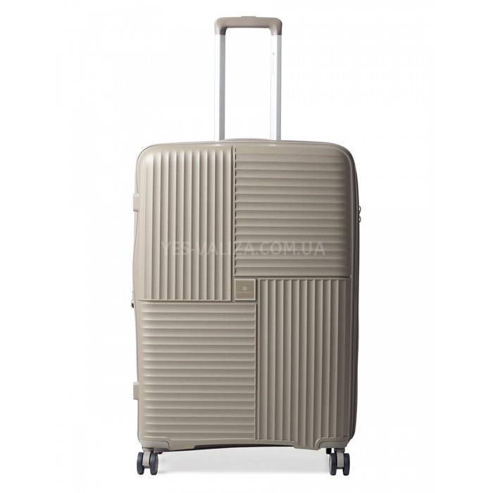 Валіза велика L поліпропілен шампань 76х52х31(+5)см/125л/4.6кг/Snowbal, фото 2