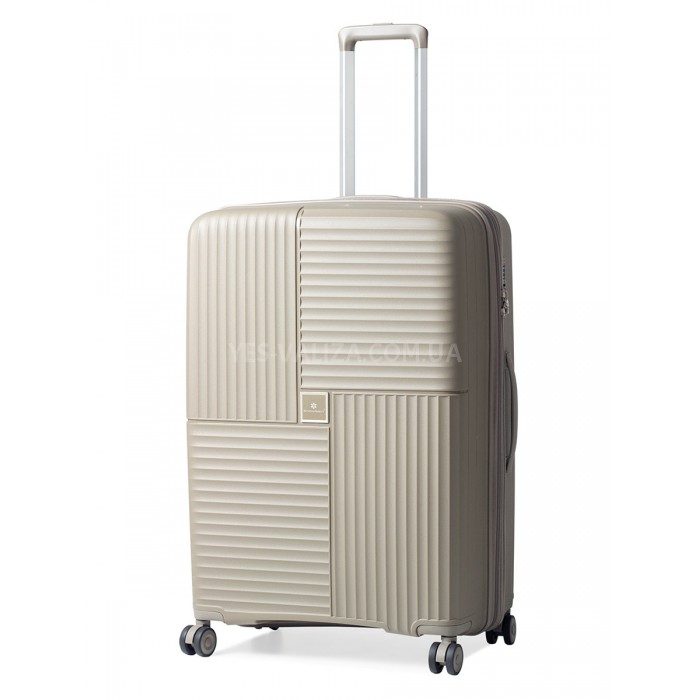 Валіза велика L поліпропілен шампань 76х52х31(+5)см/125л/4.6кг/Snowbal, фото 1