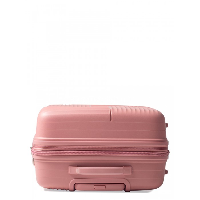 Чемодан средний M полипропилен пудра 66х46х27(+5)см/84л/3.7кг/Snowball, фото 7