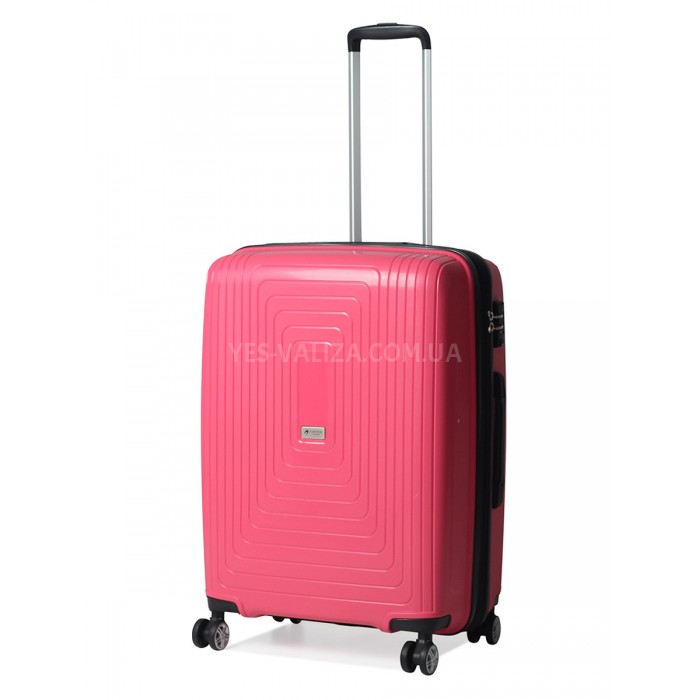Чемодан средний M полипропилен розовый 68х47х33+5/102л/3.9кг/Airtex241, фото 1