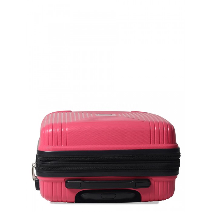 Валіза мала S поліпропілен рожева 55х40х25(+5)см/52л/3.2кг/Airtex 241, фото 8