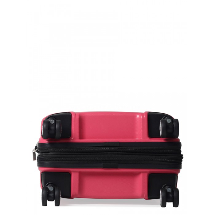 Валіза мала S поліпропілен рожева 55х40х25(+5)см/52л/3.2кг/Airtex 241, фото 9