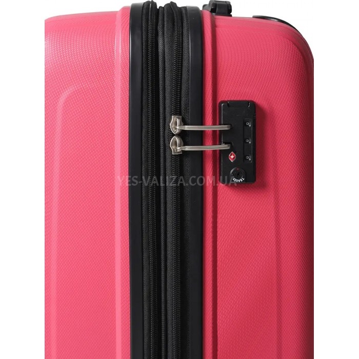 Валіза мала S поліпропілен рожева 55х40х25(+5)см/52л/3.2кг/Airtex 241, фото 7