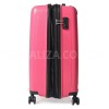 Валіза мала S поліпропілен рожева 55х40х25(+5)см/52л/3.2кг/Airtex 241, фото 16