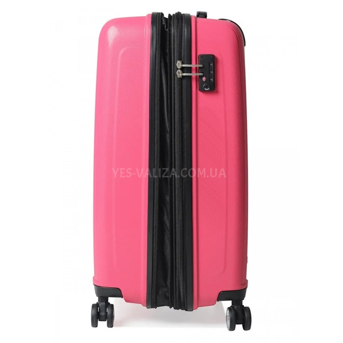Валіза мала S поліпропілен рожева 55х40х25(+5)см/52л/3.2кг/Airtex 241, фото 6