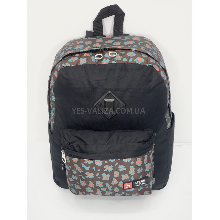 Рюкзак (ручная кладь) ткань чёрный 40x30x20см/24л/0.5кг/Fly 777, фото 3