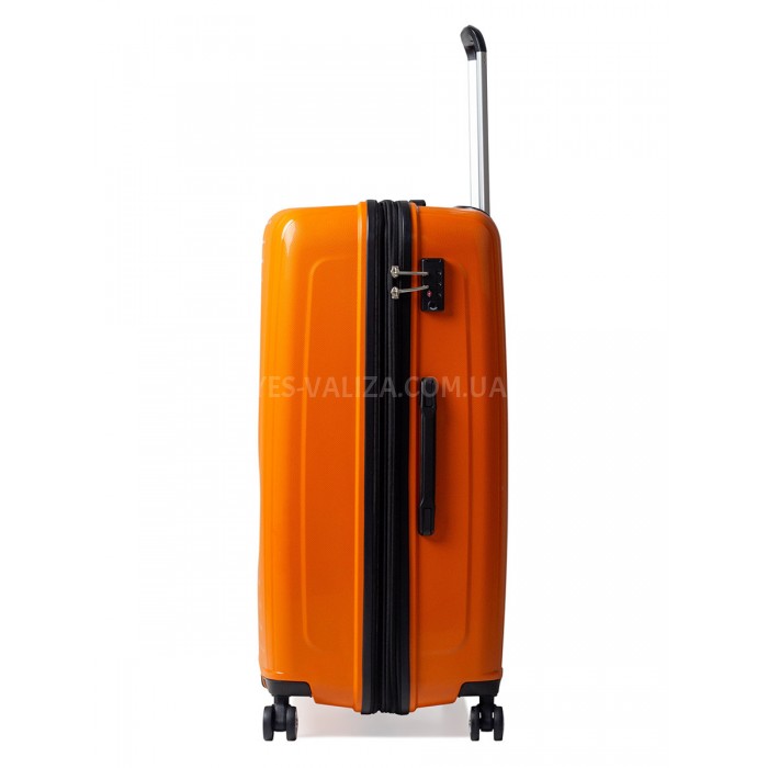 Чемодан большой L полипропилен оранж 78х54х36+5/153л/4.9кг/Airtex 241, фото 5