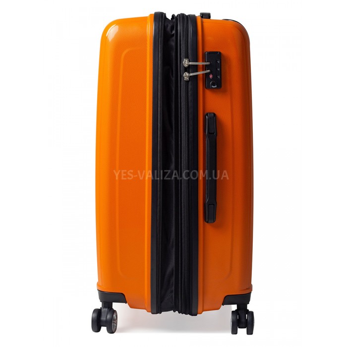 Валіза середня M поліпропілен помаранч 68х47х33+5/102л/3.9кг/Airtex241, фото 6
